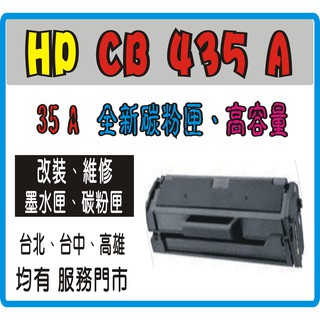HP 435A CB435a CB 435a 35a 黑色 LJ P1005/P1006 相容碳粉匣
