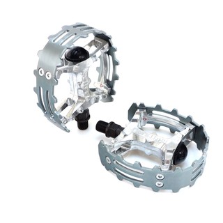 維格熊爪腳踏踏板自行車踏板 灰色 Wellgo XC-II 1/2" Old school BMX Pedal