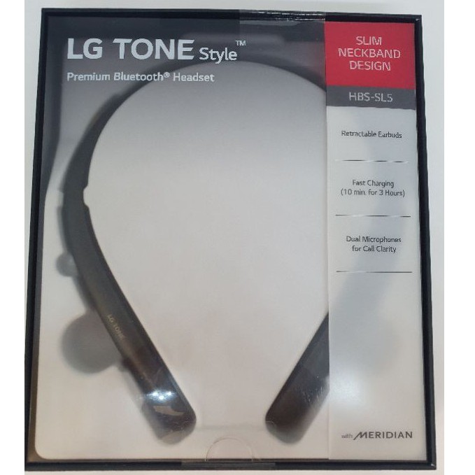 LG TONE Style HBS-SL5  頸掛式藍牙耳機 - 霧面黑(全新未拆 現貨一個  快速出貨  超商取貨付款
