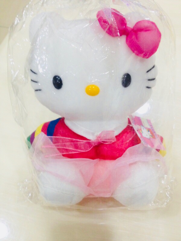 KITTY娃娃 HELLO KITTY 凱蒂貓 無嘴貓 KITTY迷 KITTY公主 粉色KITTY 聖誕節 交換禮物