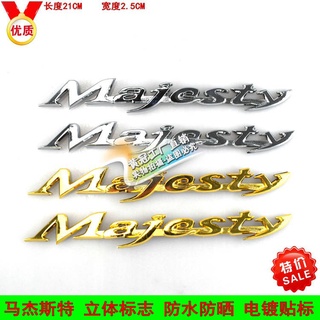 最新產品 專業摩配批發！馬杰斯特125 250 400 T9 MAJESTY字母立體標志logo標防水貼紙貼花c79