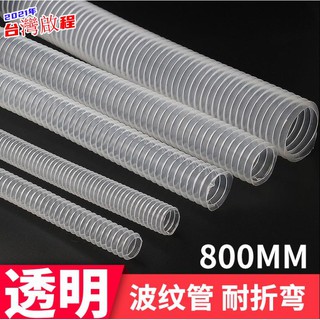 低價護綫管低價波紋管低價穿綫管 波紋管軟管塑膠pvc透明白色電工配電櫃用螺紋管穿線管800mm伸縮管QC