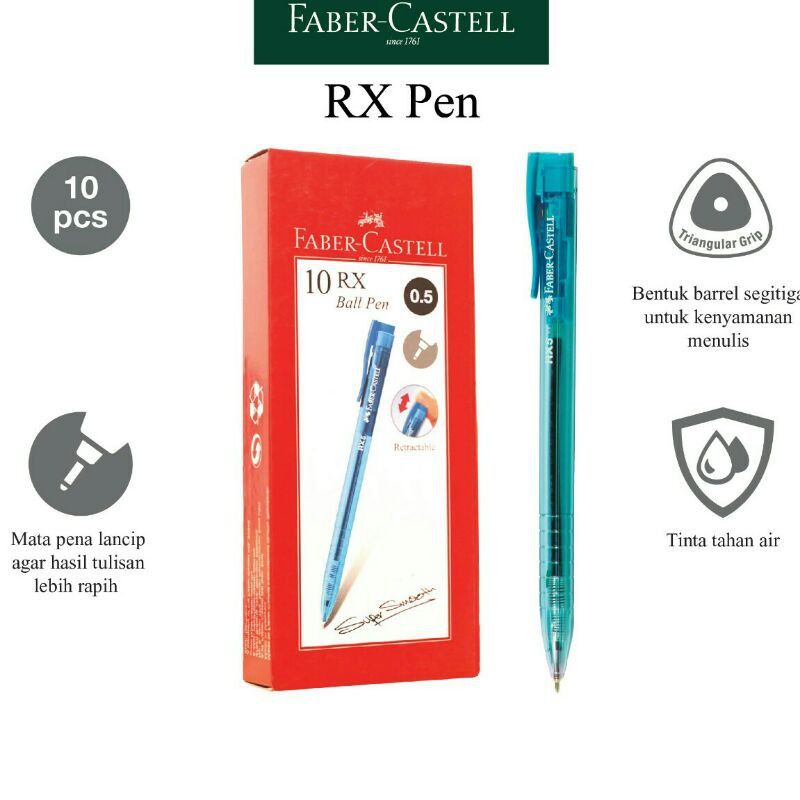 Fanstore _ Pku RX 0.5 Faber Castell 筆黑色墨水銷售單位桶青皮卡魯筆