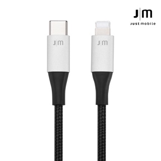 Just Mobile AluCable USB-C to Lightning 快充線｜iPhone充電線傳輸線 鋁合金