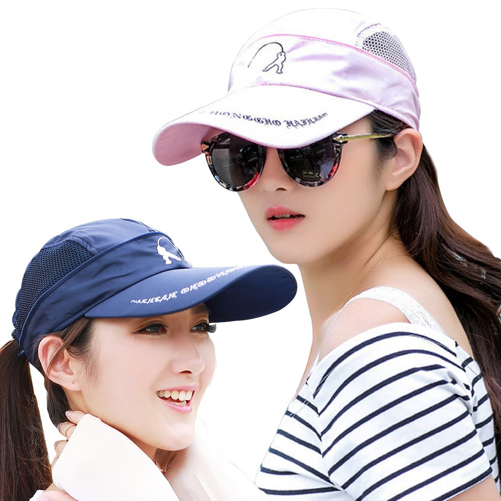 Seoul Show首爾秀 男女拉鏈防曬棒球帽兩用遮陽帽