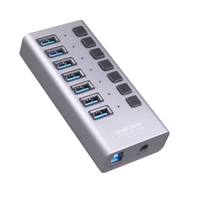 伽利略 USB3.1 Gen1 7埠 HUB 鋁合金 獨立開關PEC-HC707(HUB507)