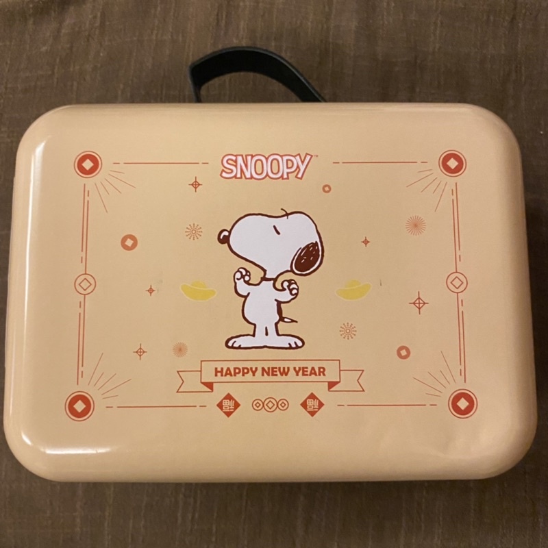 [米樂繽紛爆米花 ]Snoopy新年限定手提鐵盒款