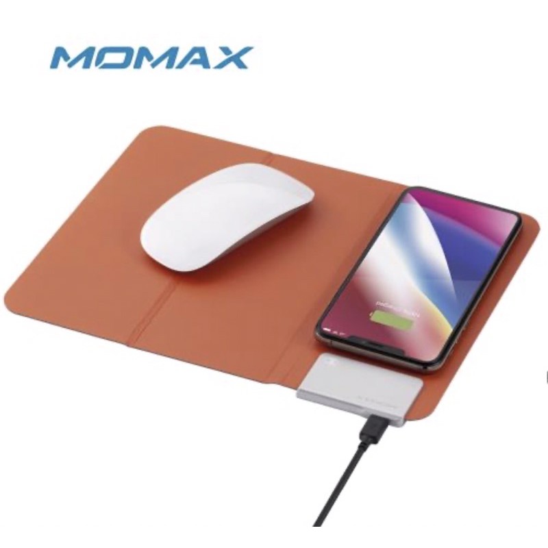 【Momax】Q.Mouse Pad 無線充電墊-橘