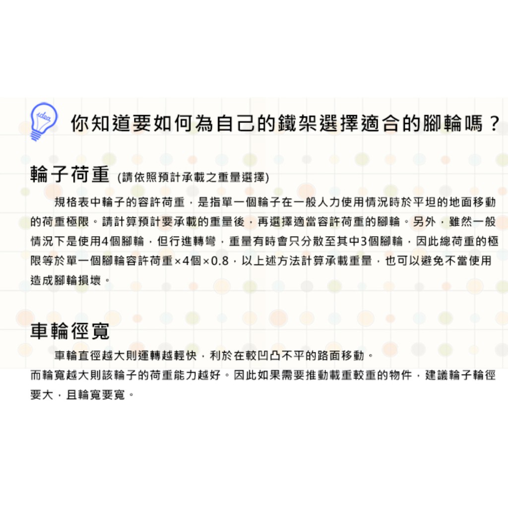 層架專用配件輪 3 75mm鐵板工業輪 4入 組 二活二煞 蝦皮購物