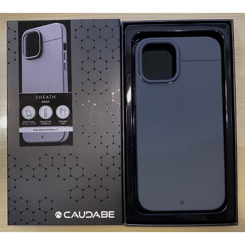 全新現貨 Caudabe SHEATH 全包覆 iPhone 12 pro max 灰色 保護殼 非犀牛盾 超有質感