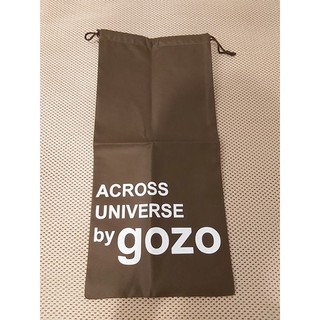 GOZO 咖啡色不織布束口袋 收納包 收納袋 旅行收納 專櫃服飾品牌