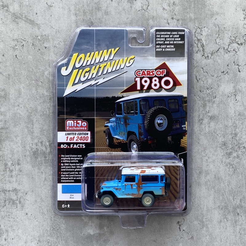 JOHNNY LIGHTNING MIJO 限定 1980 Toyota Land Cruiser 854 Blue