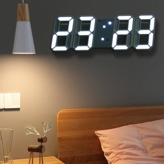 帶有用於臥室, 辦公室 / 簡單多功能家用裝飾的創意 3D 數字鬧鐘, 帶有日期, 溫度顯示的數字台式時鐘