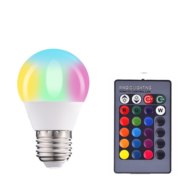 【嘉義寄出】功能變色燈泡 RGB燈泡 七彩燈泡 智能遙控調光LED燈泡