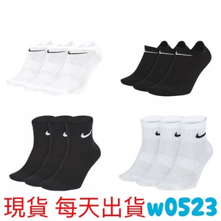 現貨正品 NIKE 襪子 中筒襪 踝襪 3雙裝 薄襪 短襪 棉 黑白 SX7677-100 SX7678-100 010