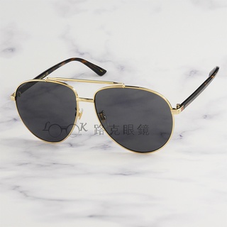 【LOOK路克眼鏡】 Gucci 古馳 太陽眼鏡 金屬 飛行員款 GG0043SA 002