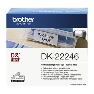 BROTHER 103mm DK-22246 耐用型紙質 白底黑字 原廠 連續 標籤帶