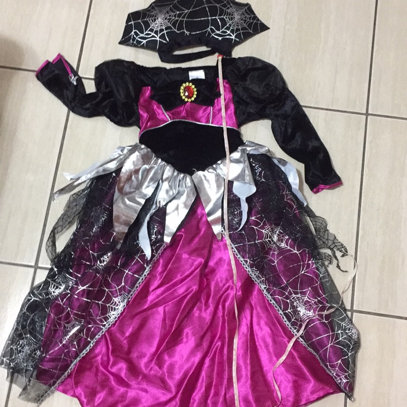 萬聖節幼兒園蜘蛛女造型服裝 蝦皮購物