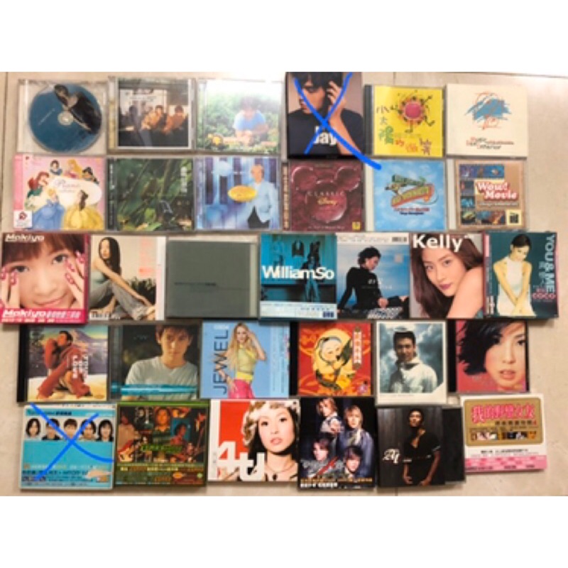 CD / VCD 卡帶 楊丞琳 蔡依林 許茹芸 孫藝珍 孫燕姿 蕭亞軒等明星 歌手 電視原聲帶 韓劇 收藏