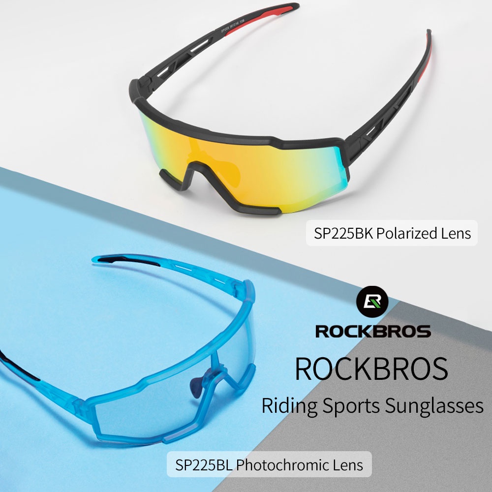 洛克兄弟 太陽眼鏡 戶外運動騎行眼鏡 運動眼鏡 變色偏光眼鏡 單車護目鏡 抗UV400