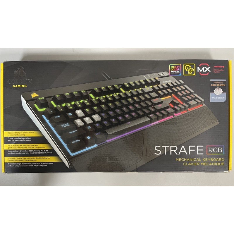海盜船 Corsair Strafe RGB 機械鍵盤 (櫻桃茶軸)