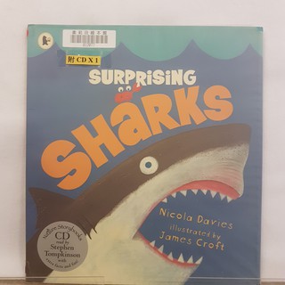二手書📗英文繪本Surprising Sharks(附CD)//James Croft//動物
