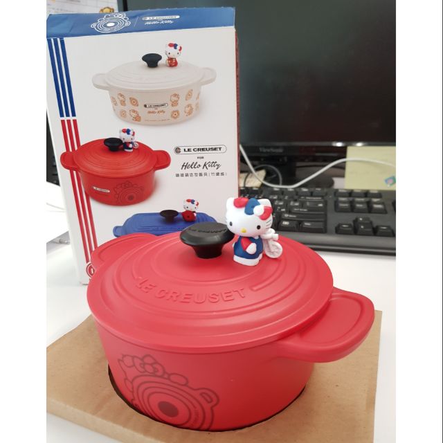 7-11 LE CREUSET KITTY 鑄鐵鍋造型餐具（竹纖維）