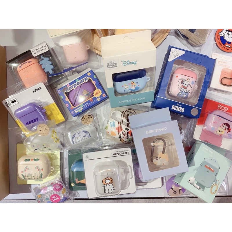 wooli韓國代購 現貨 韓國品牌 文創 disney 愛麗絲 牛奶妹 袋鼠 保護套 耳機套  cooky bts耳機套