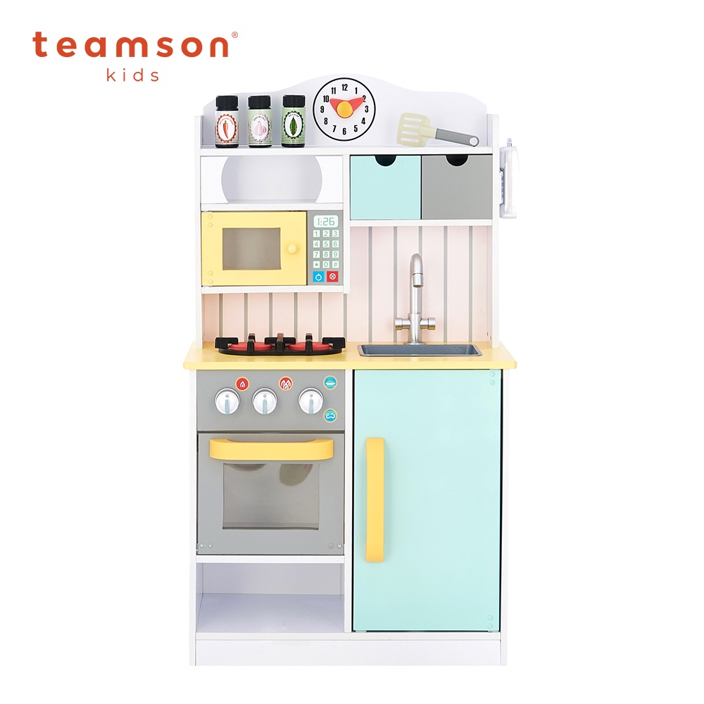 Teamson 佛羅倫斯木製廚房玩具(黃綠)