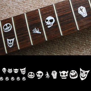 日本 Inlay Sticker 吉他 指板 貼紙 萬聖節 小惡魔 Skull Masks 茗詮樂器