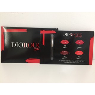 迪奧 Dior 超惹火唇膏 四色試色卡