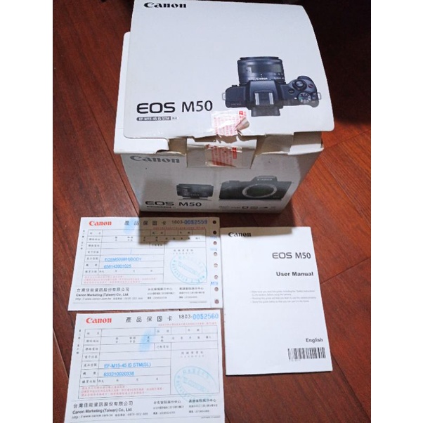 EOS M50 白色（良好二手）EF-M15-45 IS STM(SL)