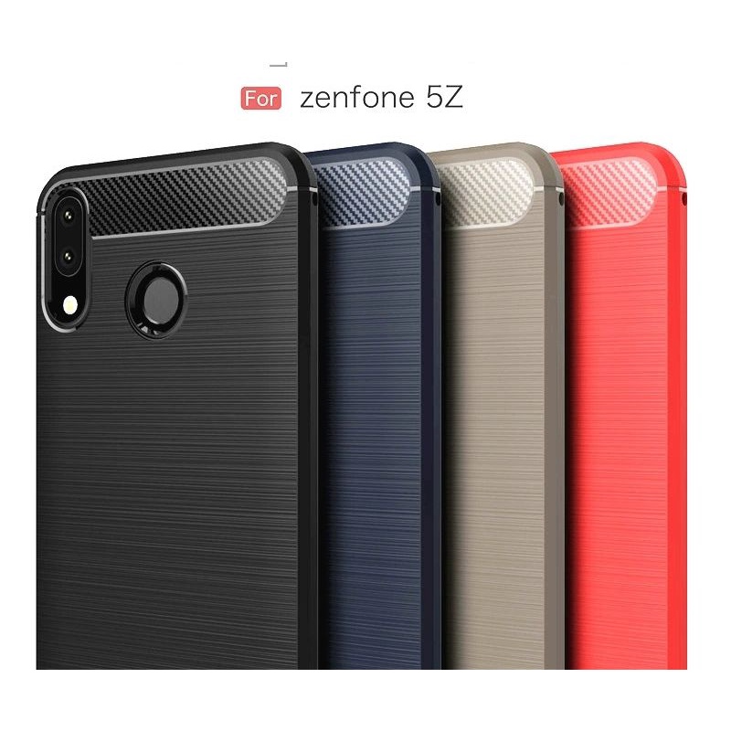 台灣本地新貨 ASUS ZenFone 5Z (ZS620KL) 碳纖維拉絲 手機殼 軟殼