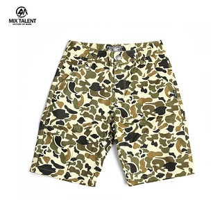 MIX TALENT 迷彩 短褲 CAMOUFLAGE SHORT PANTS - 米色
