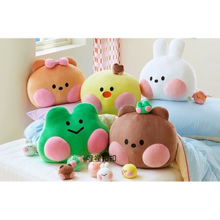 ☆哩哩扣扣☆現貨 韓國代購LINE FRIENDS超可愛熊大兔兔莎莉熊美雷納德minini超大超柔軟趴姿玩偶娃娃抱枕