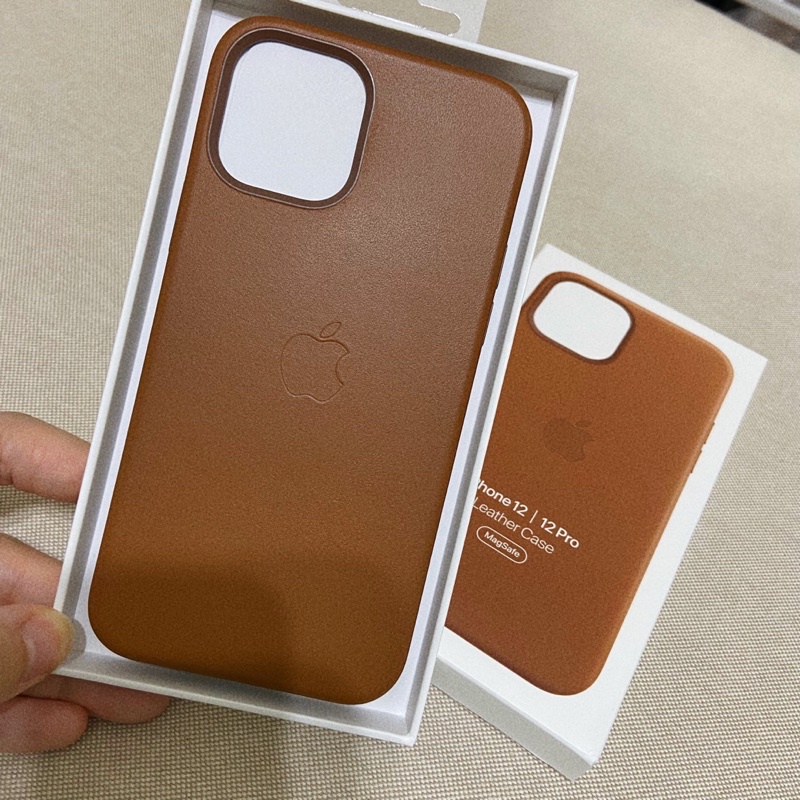 [近全新] [原廠正品] iPhone12手機殼 皮革手機殼 真皮 手機殼 iPhone apple原廠