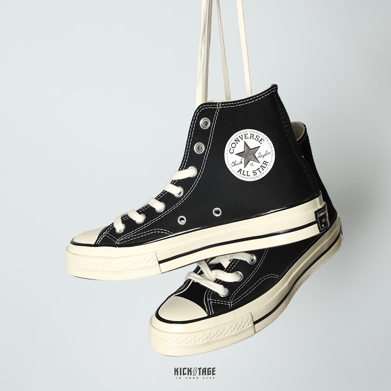 CONVERSE ALL STAR 1970 70S 黑色 高筒 帆布 奶油頭 三星標 基本款 男女鞋【162050C】