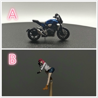 HE 1/64 Honda CB1000R 摩托 機車 女骑士 【EHC】 收藏擺設 同好禮物