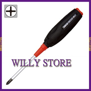 【WILLY STORE】日本新龜 SUNFLAG 468.800 螺絲起子 十字/一字膠柄起子、附溝槽 NO.800