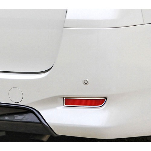 圓夢工廠 Toyota Alphard 20系 2008~2015 改裝 鍍鉻銀 後保桿 反光片框 後霧燈框 飾貼