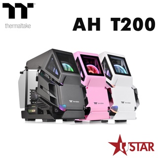 Thermaltake 曜越 麥道爾 AH T200 小型強化玻璃機殼 白/黑/粉紅黑