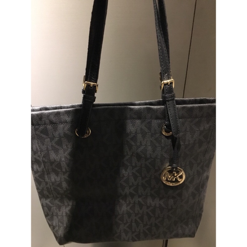 MICHAEL KORS MK金色logo 肩背托特包