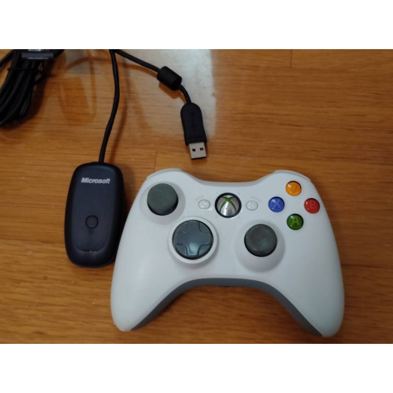 XBOX 360 無線手把接受器+無線手把 二手