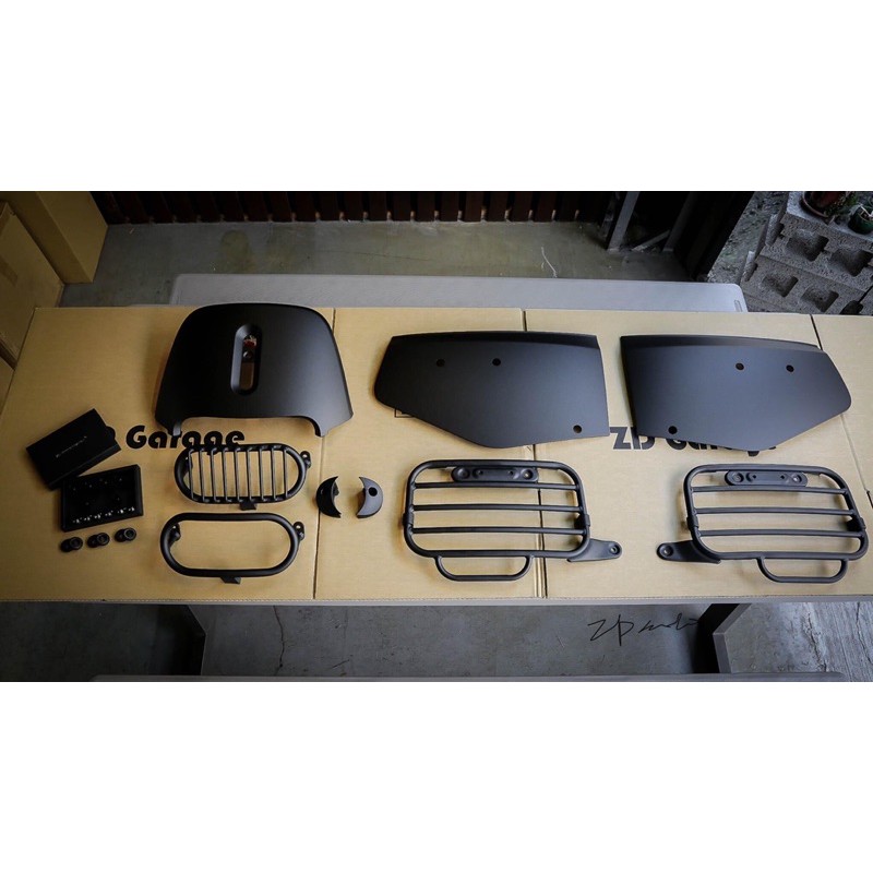 ZDGarage 專屬 GOGORO 2系列 S2 G2 越野風套餐組 包含原廠側邊造型架 已開孔型面板組 膠囊燈飾桿