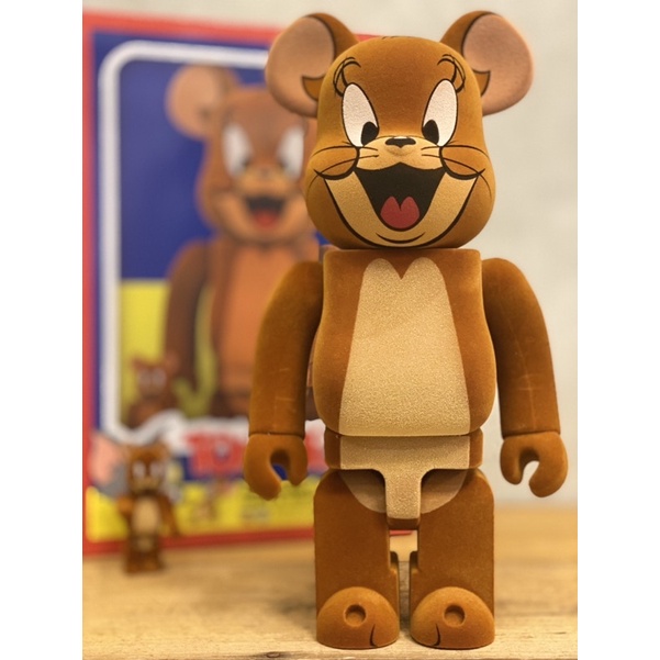 BE@RBRICK 100％ &amp; 400％ TOM AND JERRY 湯姆貓 傑利鼠 植絨版 不拆售