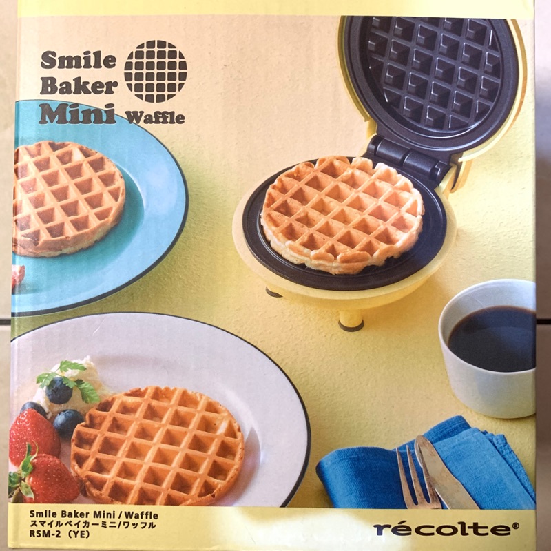 日本r’ecolte 麗克特鬆餅機 Smile Baker Mine /Waffle