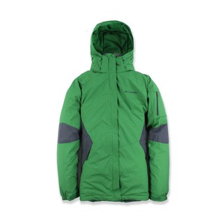 美國百分百【全新真品】Columbia 外套 哥倫比亞 保暖外套 連帽外套 風衣 綠色 XL號 女衣 D306