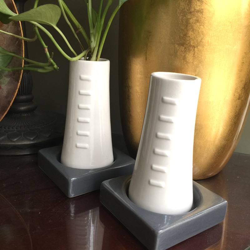生活工場 白瓷小花器/植栽小花器/花瓶/花插容器瓶/筆筒/置物筒/桌飾/裝飾/品味居家