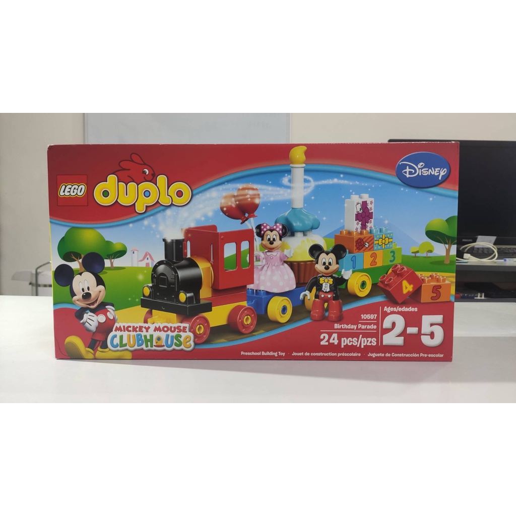 全新未拆封 絕版品 樂高 LEGO 10597 米奇和米妮的生日派對 DUPLO  得寶系列 現貨可面交