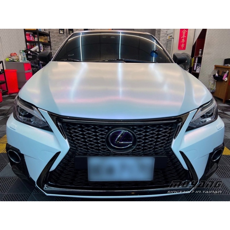 【膜漾專業包膜】LEXUS CT200h 全車消光珍珠白變紫